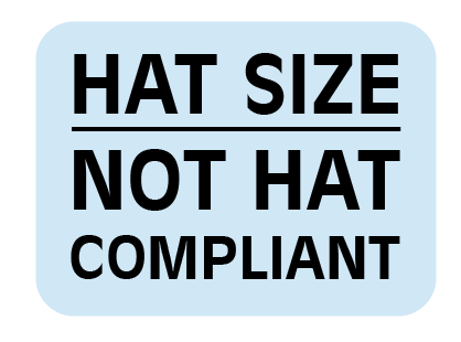 HAT Size Not HAT Compliant